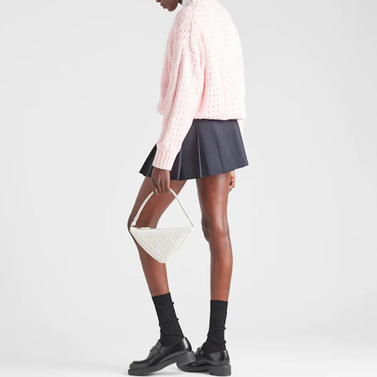 Shop (W) プラダ FW22 ピンク ニット カーディガン セーター P25L48-11GB-F0028-S-222