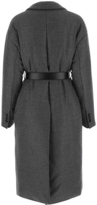 (Women) PRADA FW22 Single-Breasted Belted Long Sleeve Coat Grey P626PK-11C1-F0480-S-222 Lookbook (Women) PRADA FW22 Single-Breasted Belted Long Sleeve Coat Grey P626PK-11C1-F0480-S-222