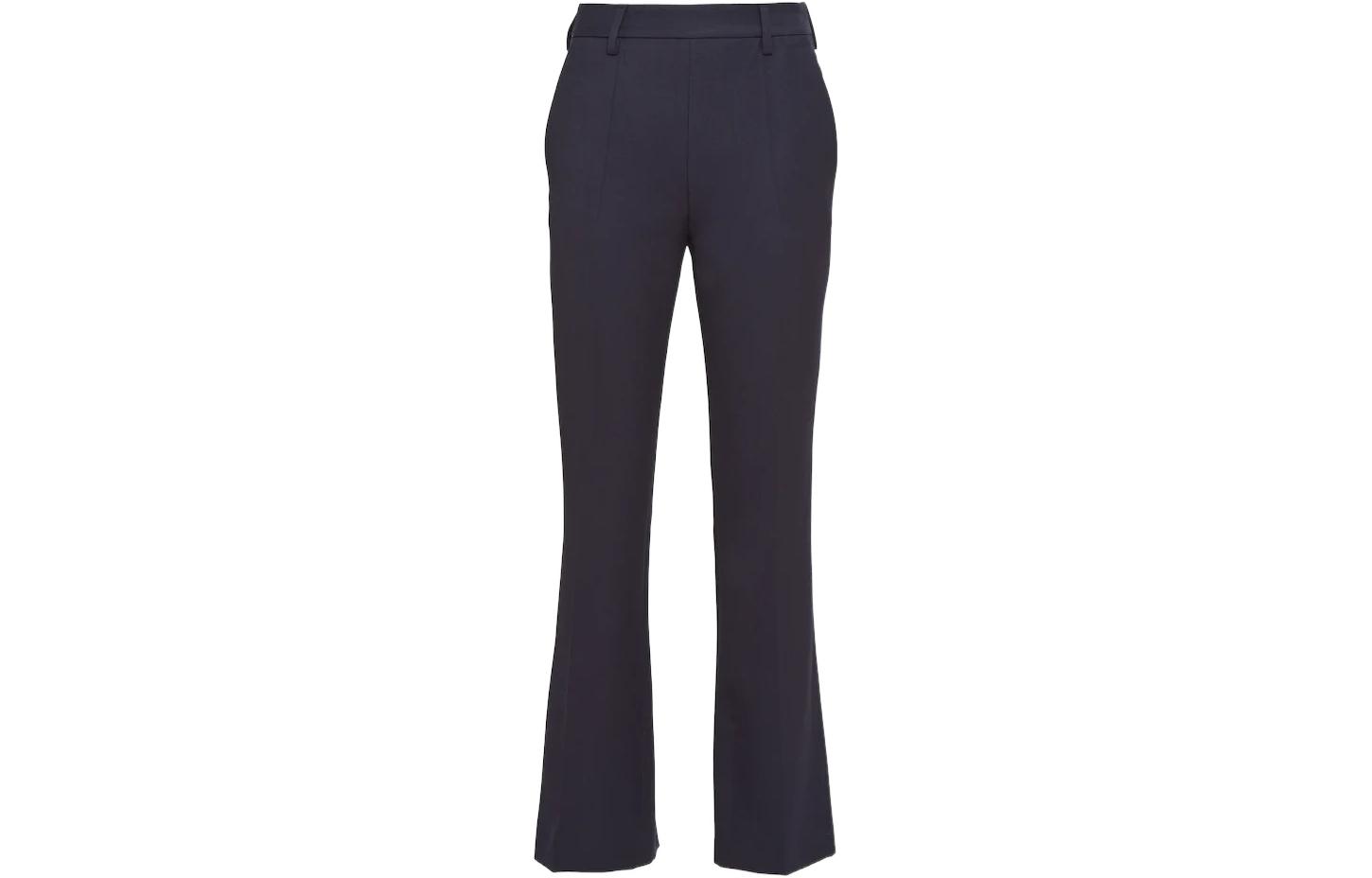 (Women) PRADA FW22  Solid Straight-Leg Suit Pants Blue P246G-108W-F0008-S-221
