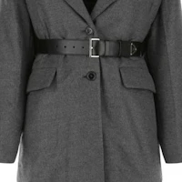Sizing (W) Prada FW22 單排扣腰帶灰色羽絨外套大衣 P628PK-11C1-F0480-S-222