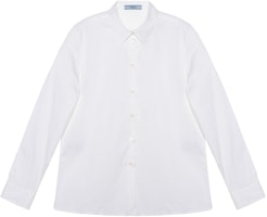 (Women) PRADA FW22 White Long Sleeve Solid Color Sunscreen Shirt for Women. P405GS2211XV2-F0009 (Women) PRADA FW22 White Long Sleeve Solid Color Sunscreen Shirt for Women. P405GS2211XV2-F0009