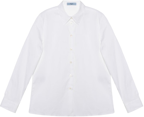 (Women) PRADA FW22 White Long Sleeve Solid Color Sunscreen Shirt for Women. P405GS2211XV2-F0009 Order (Women) PRADA FW22 White Long Sleeve Solid Color Sunscreen Shirt for Women. P405GS2211XV2-F0009