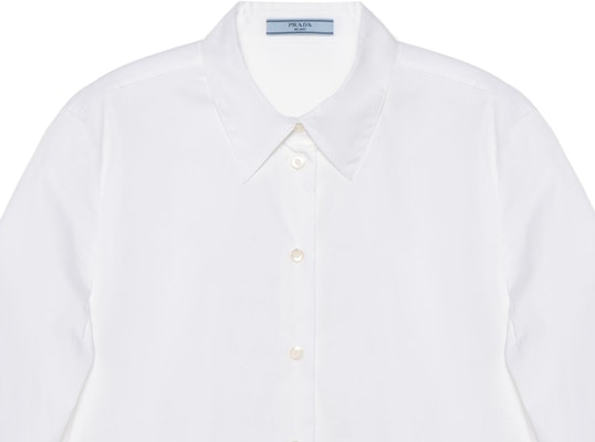 (Women) PRADA FW22 White Long Sleeve Solid Color Sunscreen Shirt for Women. P405GS2211XV2-F0009 Sizing (Women) PRADA FW22 White Long Sleeve Solid Color Sunscreen Shirt for Women. P405GS2211XV2-F0009