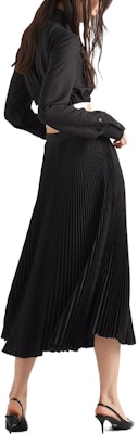 (Women) PRADA FW22 Women’s Solid Jacquard Crepe Midi Skirt Black P136U-11DW-F0002-S-222 Lookbook (Women) PRADA FW22 Women’s Solid Jacquard Crepe Midi Skirt Black P136U-11DW-F0002-S-222