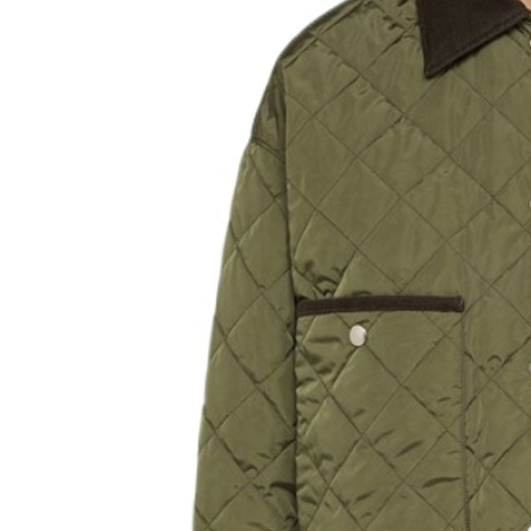 (Women) PRADA FW23  Green Striped Quilted Relaxed Single-Breasted Jacket 29X166-1WQ9- F0AP5-F-OOO 圖 5