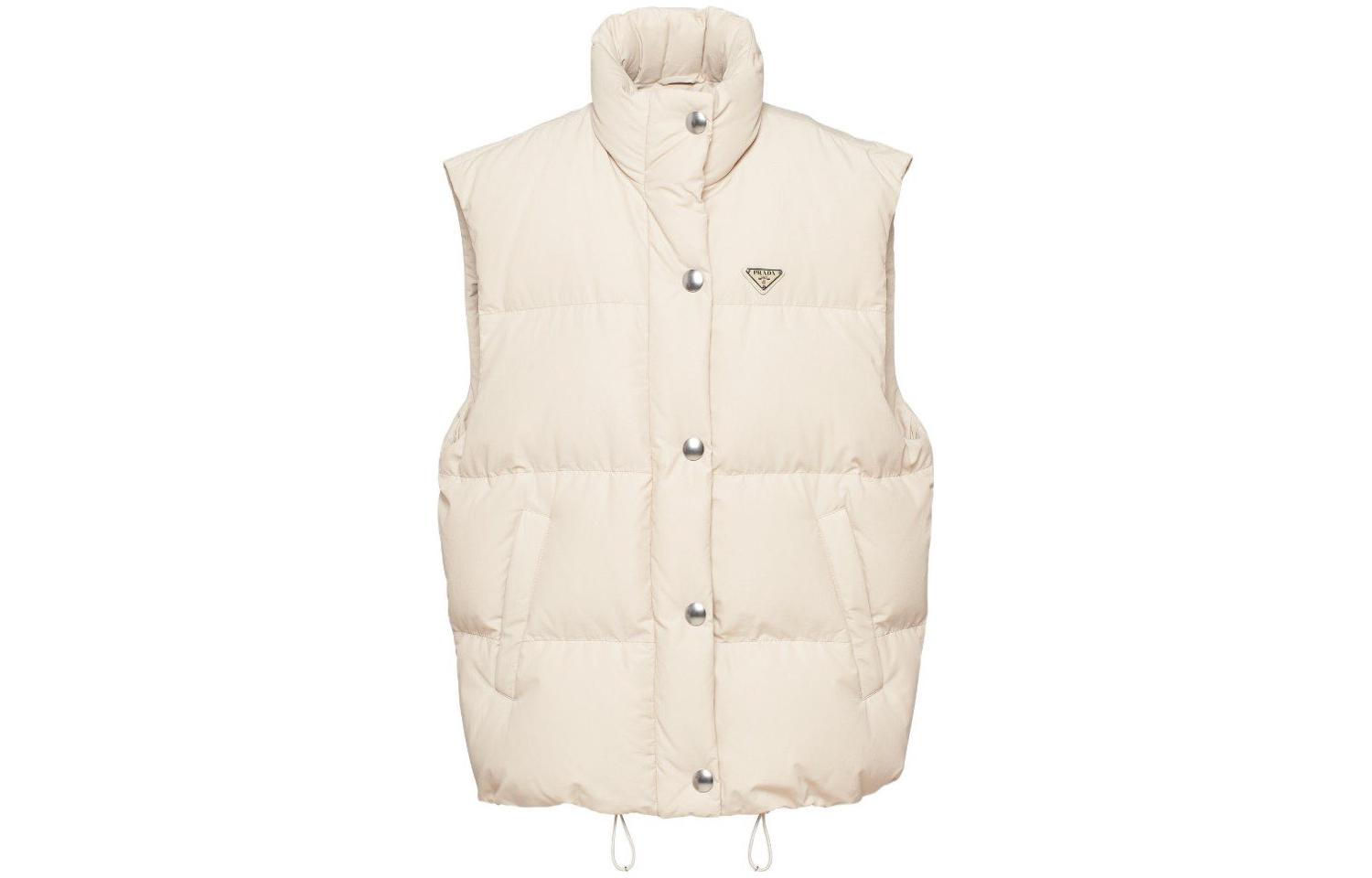 (Women) PRADA FW23  Sleeveless Down Vest Jacket Off-White 29X131-13GP-F0F24