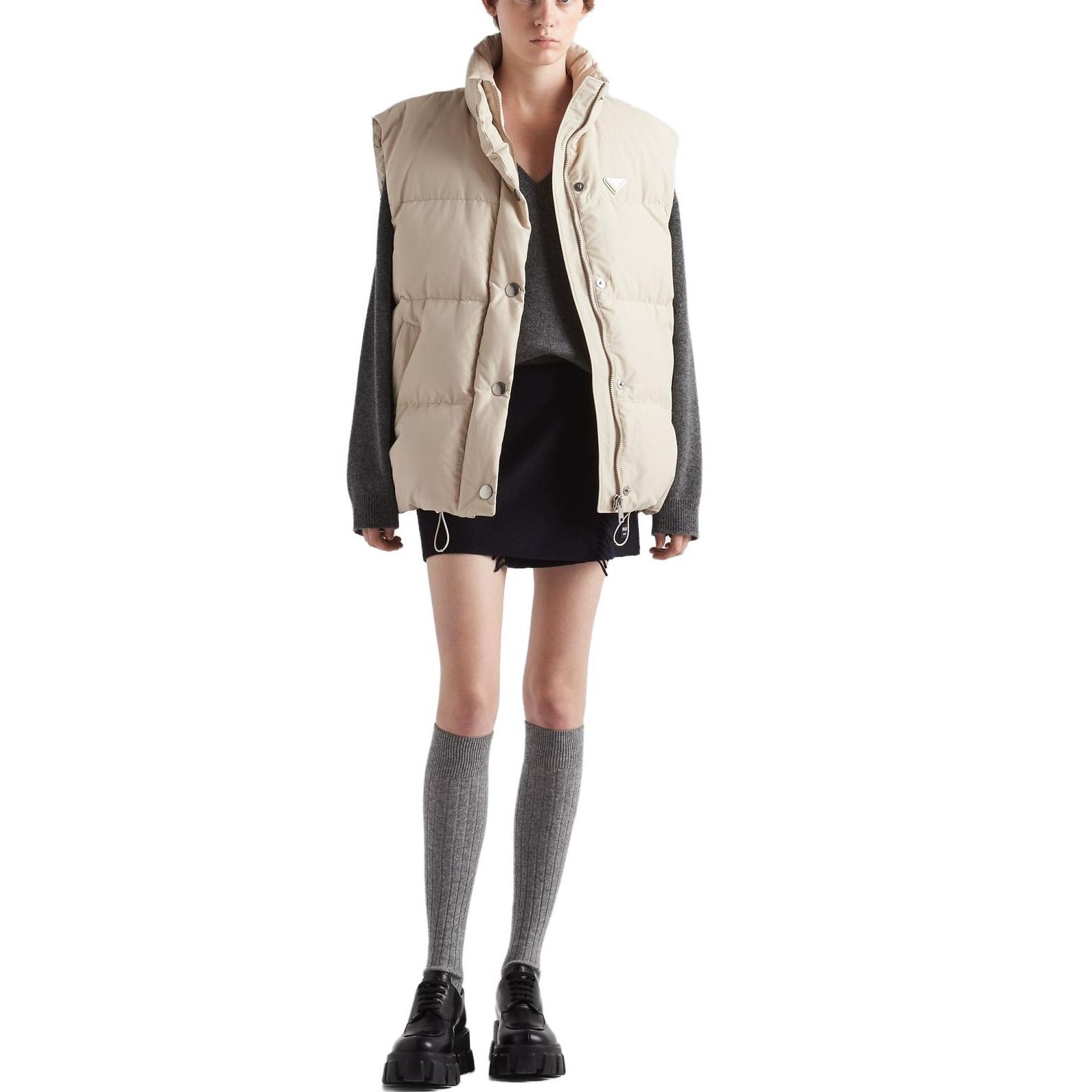 Lookbook (Women) PRADA FW23  Sleeveless Down Vest Jacket Off-White 29X131-13GP-F0F24