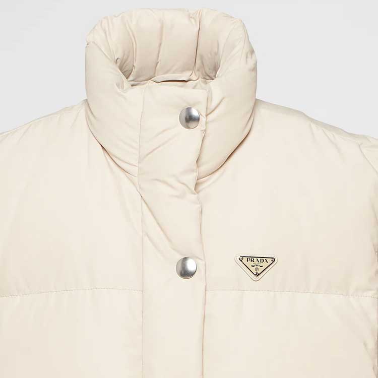 Sizing (Women) PRADA FW23  Sleeveless Down Vest Jacket Off-White 29X131-13GP-F0F24