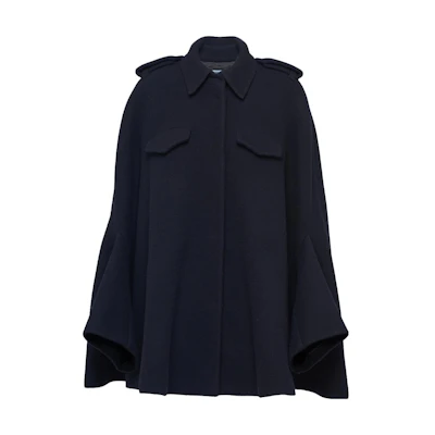 (Women) PRADA FW23 Solid Color Single-Breasted Long Sleeve Jacket - Blue P678Q-1Z83-F0008-S-232