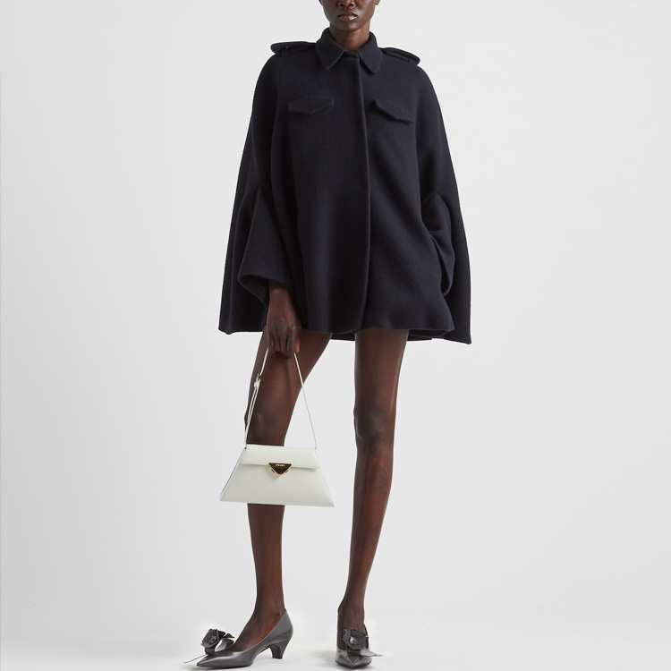 Purchase (W) PRADA FW23 藍色純色單排扣長袖外套 P678Q-1Z83-F0008-S-232