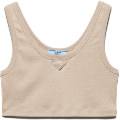 (Women) PRADA FW24 Sleeveless Pink Logo Tank Top. 3957614L-0OOO-F0241 Buy (Women) PRADA FW24 Sleeveless Pink Logo Tank Top. 3957614L-0OOO-F0241