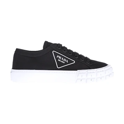 (W) Prada Gabardine Wheel Low 'Black'