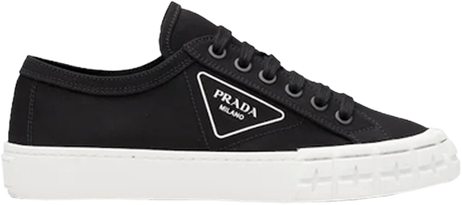 (W) Prada Gabardine Wheel Rendah 'Hitam Putih' 1E939L-GUD-F0967 Buy (W) Prada Gabardine Wheel Rendah 'Hitam Putih' 1E939L-GUD-F0967