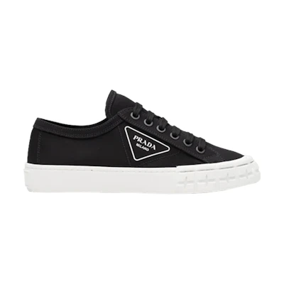 (W) Prada Gabardine Wheel Low 'Black White'