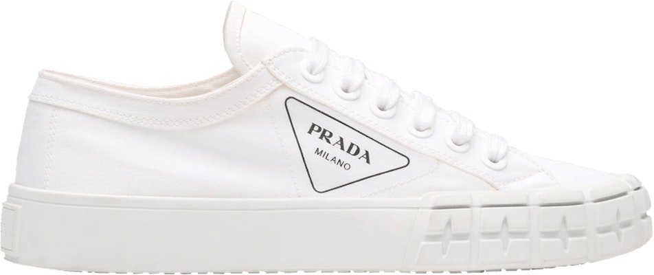 (女士)Prada 卡巴丁 Wheel 低筒“白色” 1E939L-GUD-F0009 Buy (女士)Prada 卡巴丁 Wheel 低筒“白色” 1E939L-GUD-F0009