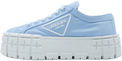 (Women) Prada Gabardine Wheel Platform 'Light Blue' 1E260M-3LFX-F0076 (Women) Prada Gabardine Wheel Platform 'Light Blue' 1E260M-3LFX-F0076