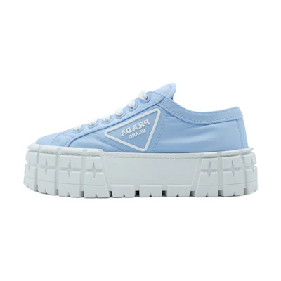 (W) Prada Gabardine Wheel Platform 'Light Blue'