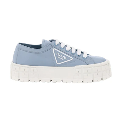 (W) Prada Gabardine Wheel Platform 'Light Blue'