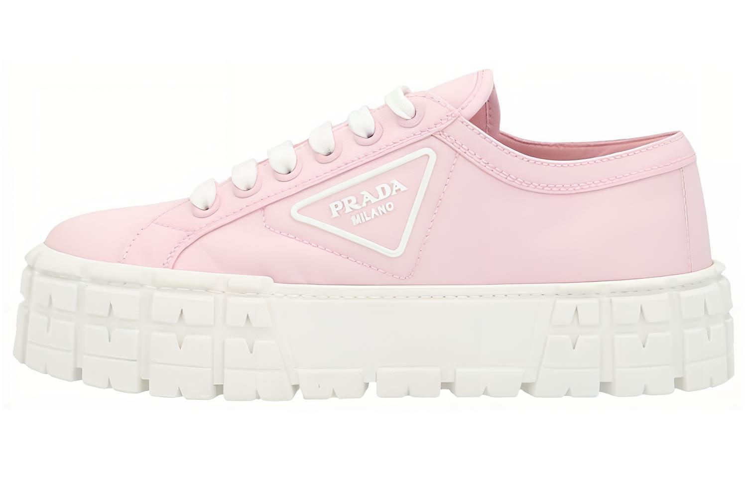 (Women) Prada Gabardine Wheel Platform 'Pink'  1E260M-3LFX-F0E18