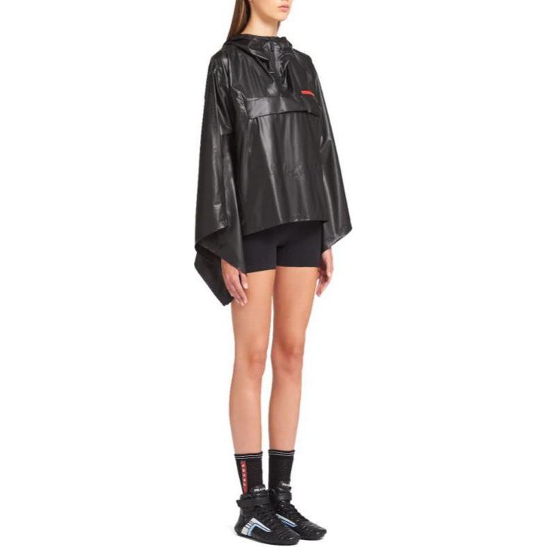 Purchase (W) PRADA 光面连帽披风 黑色 时尚潮流. 291931-1T2Y-F0002-S-211