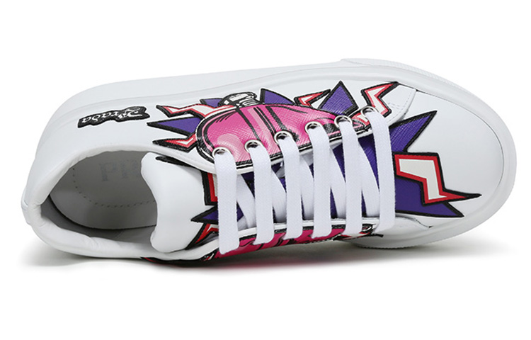 Purchase (W) Prada Graphic Heart Plateau-Sneaker ''Weiß Bunt'' 1E805L_3L2B_F0009_F_045