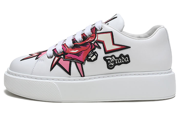 (Women) Prada Graphic Rose Platform Sneakers 'White Multi-Color' 1E806L_3L2C_F0009_F_045