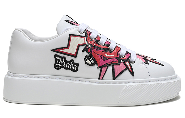 Order (W) Sneakers Prada Graphic Rose Platform ''Bianco Multicolore'' 1E806L_3L2C_F0009_F_045