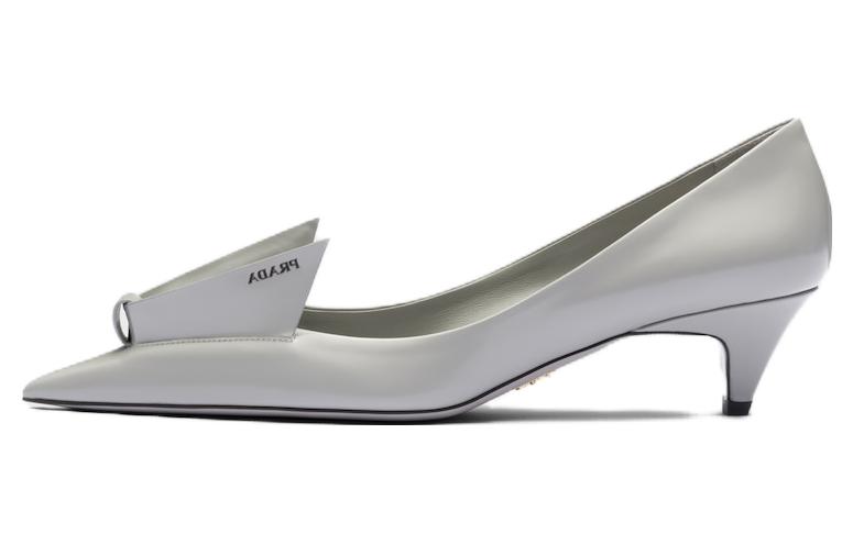 (Women) Prada Heeled Mules 'Cloud Grey' 1I290N_055_F0424_F_A045