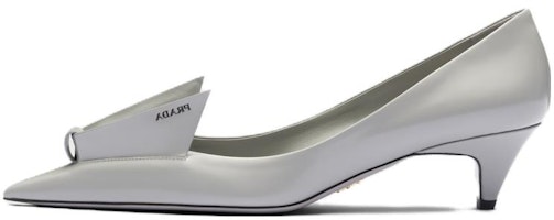 (Women) Prada Heeled Mules 'Cloud Grey' 1I290N_055_F0424_F_A045 (Women) Prada Heeled Mules 'Cloud Grey' 1I290N_055_F0424_F_A045