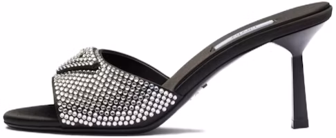 (Women) Prada Heeled Slip-On 'Silver Black' 1XX669_2AWL_F0T7O_F_075 (Women) Prada Heeled Slip-On 'Silver Black' 1XX669_2AWL_F0T7O_F_075