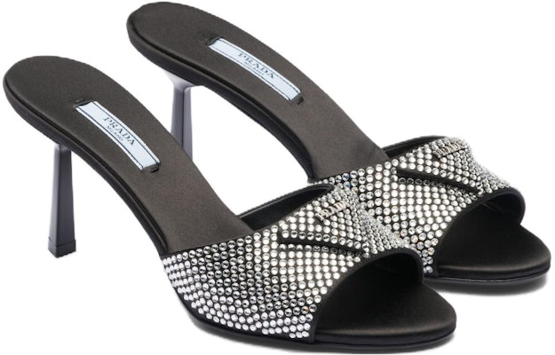 (Women) Prada Heeled Slip-On 'Silver Black' 1XX669_2AWL_F0T7O_F_075 Order (Women) Prada Heeled Slip-On 'Silver Black' 1XX669_2AWL_F0T7O_F_075