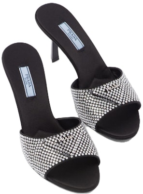 (Women) Prada Heeled Slip-On 'Silver Black' 1XX669_2AWL_F0T7O_F_075 Lookbook (Women) Prada Heeled Slip-On 'Silver Black' 1XX669_2AWL_F0T7O_F_075