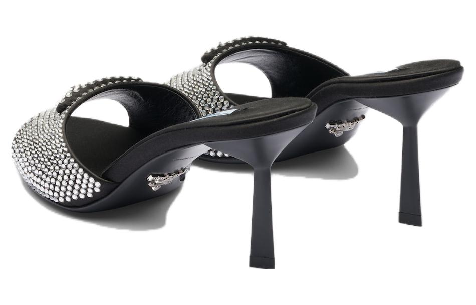 Shop (W) Prada Mocassini con Tacco ''Argento Nero'' 1XX669_2AWL_F0T7O_F_075