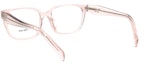 Shop (W) 普拉达经典款椭圆透明粉色光学眼镜 时尚眼镜 VPR17Z-F 15J-1O1