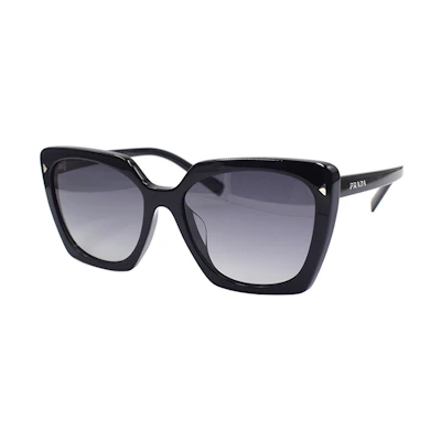 (Women) PRADA Heritage Polarized Square Sunglasses Holiday Edition for Women - Black. SPR23Z-F-1AB-5W1