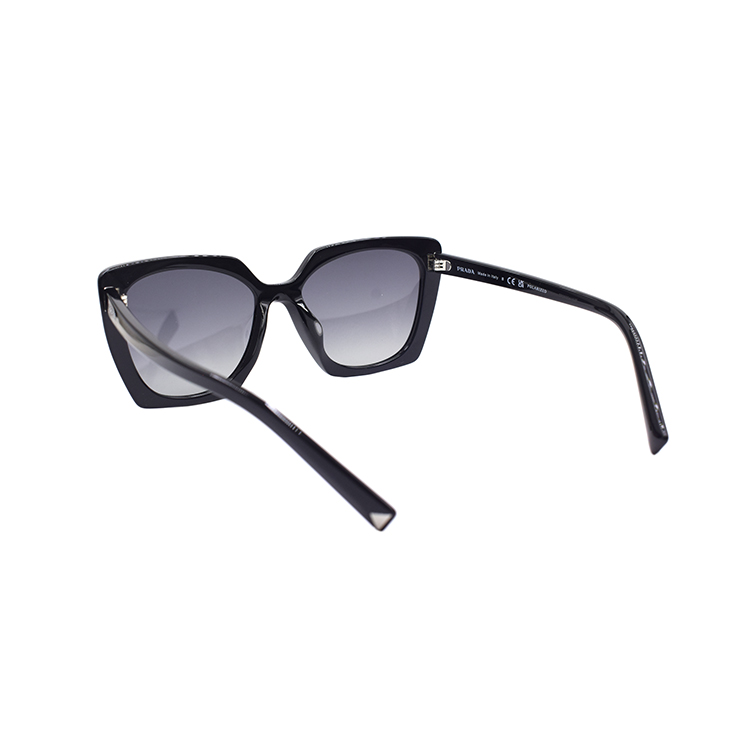 (Women) PRADA Heritage Polarized Square Sunglasses Holiday Edition for Women - Black. SPR23Z-F-1AB-5W1 圖 4