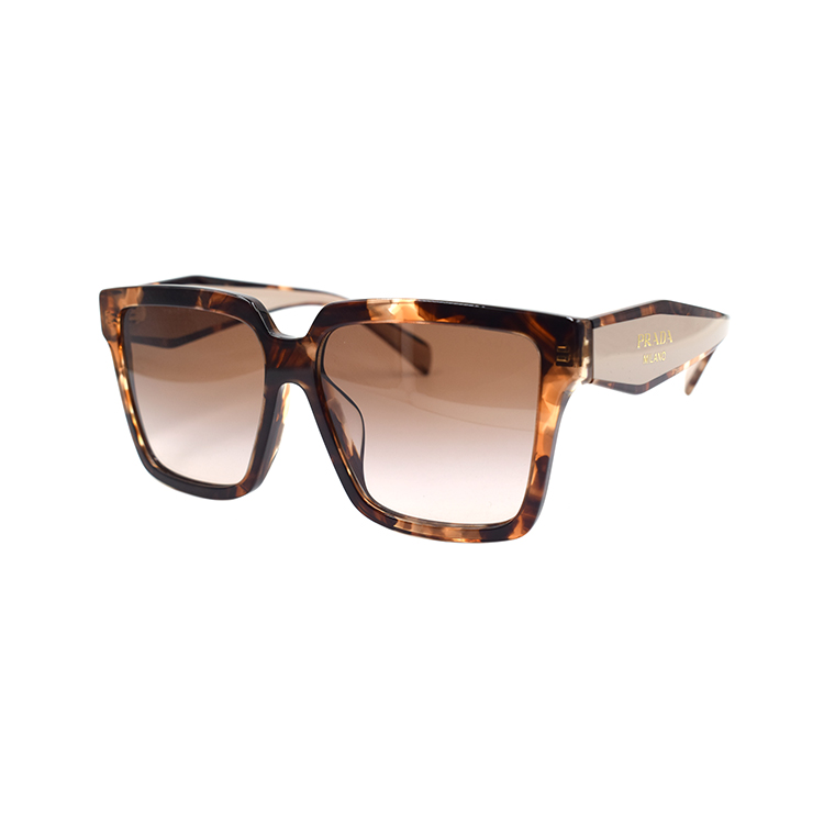 (Women) PRADA HERITAGE Square Sunglasses for Women - Tortoiseshell Holiday Edition. SPR24Z-F 07R-0A6