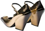 Purchase (W) Prada High-Heels aus glänzendem Leder ''Platinum'' 1I982M_055_F0522_F_A095
