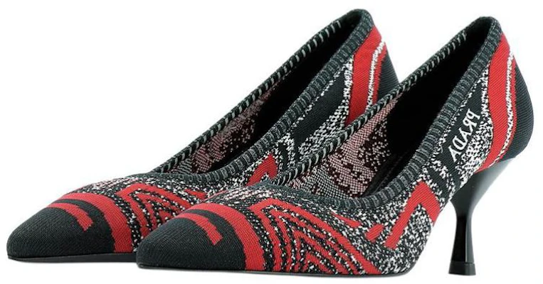 (Women) Prada High-Heeled Slip-On 'Black Fashion' 1I192L_3KK5_F022C Lookbook (Women) Prada High-Heeled Slip-On 'Black Fashion' 1I192L_3KK5_F022C