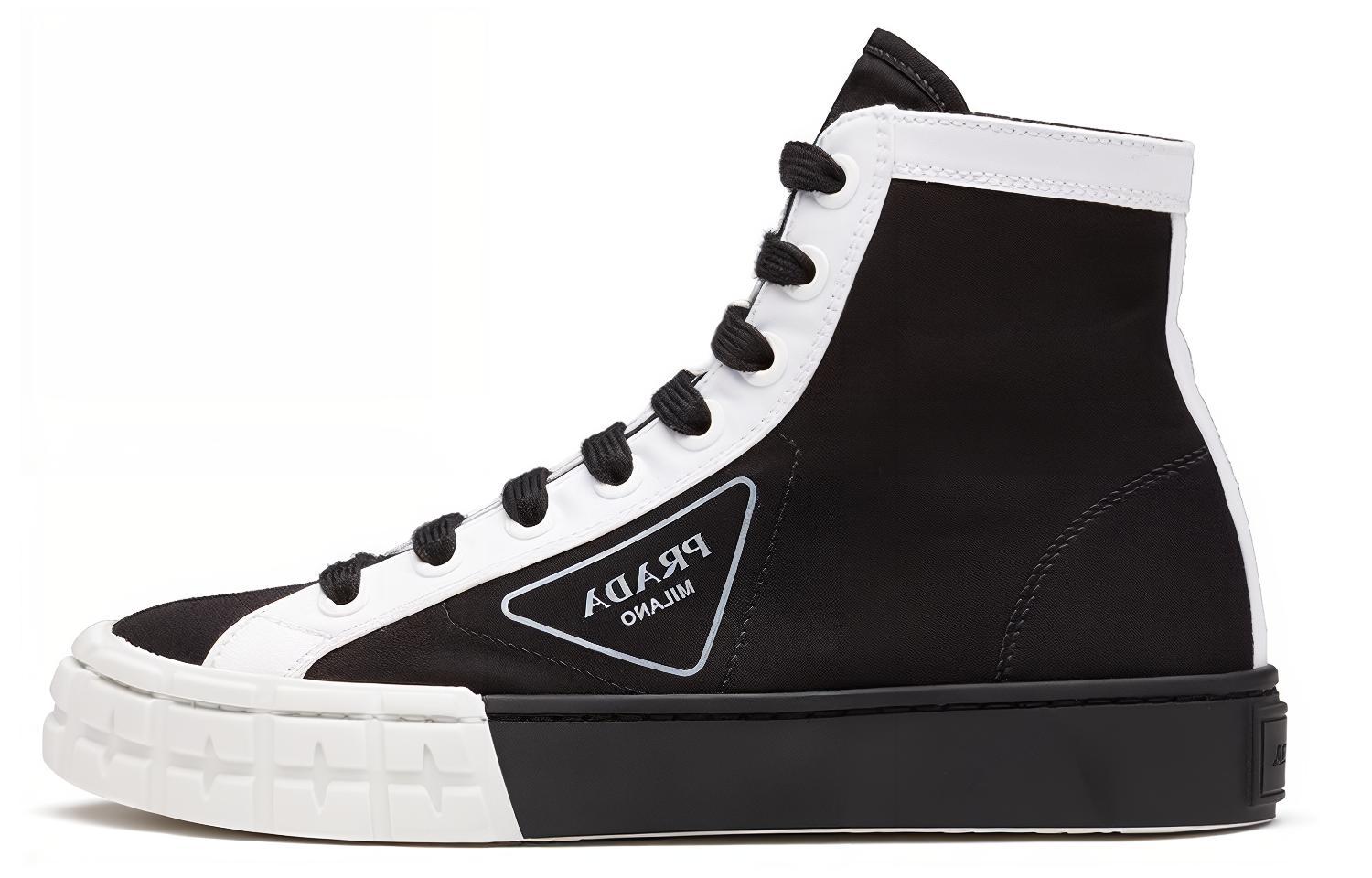 (W) Prada High-Top 'Black White'
