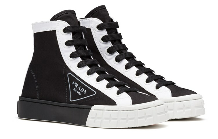 (W) Prada High-Top 'Black White' 圖 2