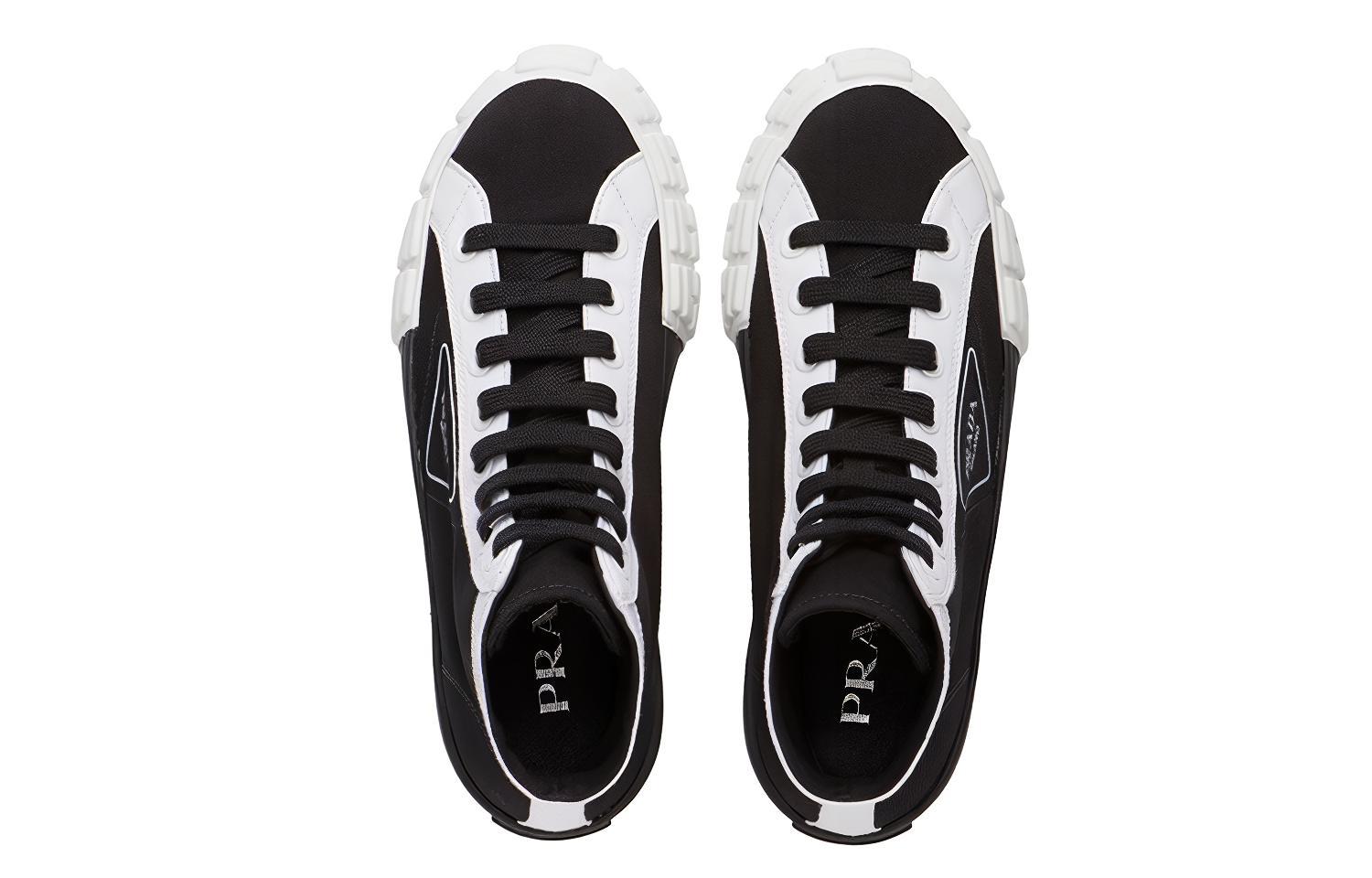 (W) Prada High-Top 'Black White' 圖 3