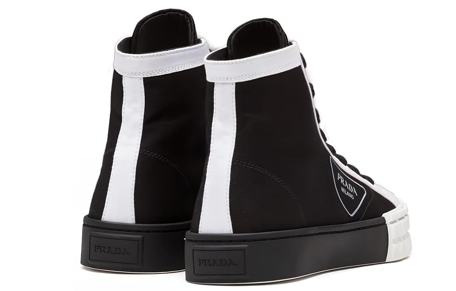 (W) Prada High-Top 'Black White' 圖 4