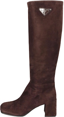 (Women) Prada High-Top Boot 'Deep Brown Suede' 1W931M_008_F0003 Buy (Women) Prada High-Top Boot 'Deep Brown Suede' 1W931M_008_F0003