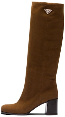 (Women) Prada High-Top Boots 'Brown Leather Fashion Comfort' 1W233N_008_F0E2Q_F_065 Buy (Women) Prada High-Top Boots 'Brown Leather Fashion Comfort' 1W233N_008_F0E2Q_F_065