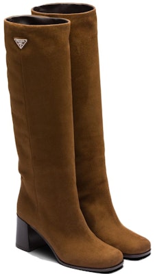 (Women) Prada High-Top Boots 'Brown Leather Fashion Comfort' 1W233N_008_F0E2Q_F_065 Order (Women) Prada High-Top Boots 'Brown Leather Fashion Comfort' 1W233N_008_F0E2Q_F_065