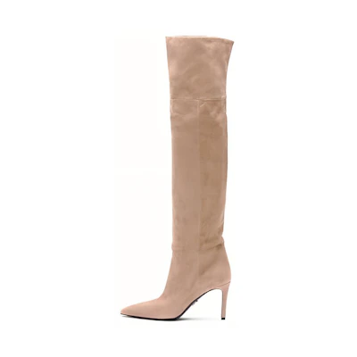 (W) Prada High-Top Boots 'Velvet Brown'