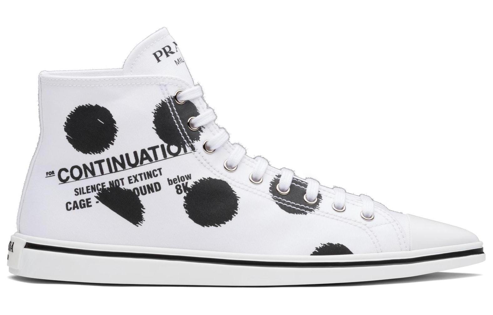 Order (W) Prada High-Top Fashion Sneaker ''Schwarz Weiß'' 1T618M_3LFK_F0009_F_025