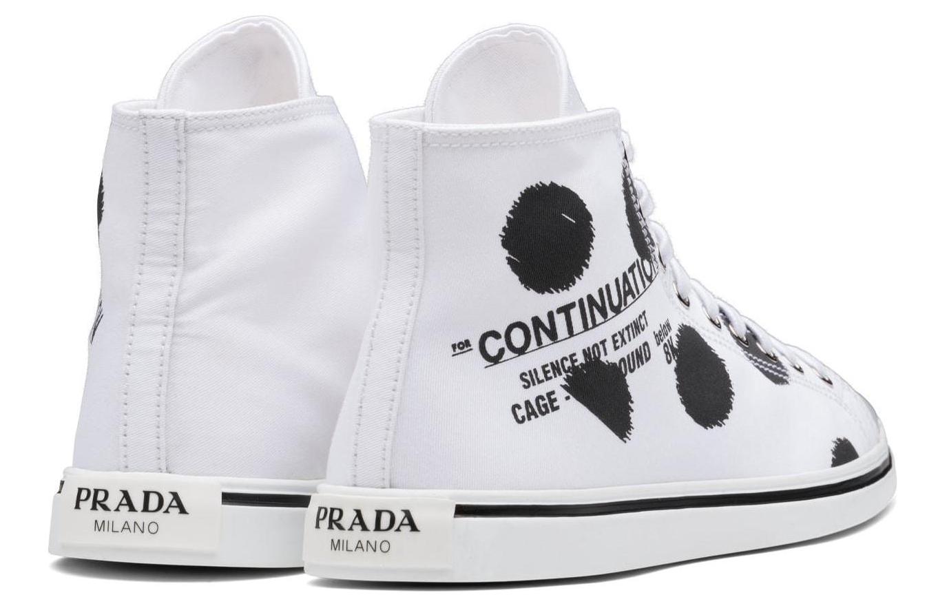 Shop (W) Prada High-Top Fashion Sneaker ''Schwarz Weiß'' 1T618M_3LFK_F0009_F_025