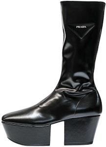 (W) プラダ 厚底ハイカットブーツ (黒三角ロゴ) 1WP148_3LGW_F_0002 Buy (W) プラダ 厚底ハイカットブーツ (黒三角ロゴ) 1WP148_3LGW_F_0002